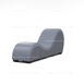 Дизайнерское кресло Тантра 188см (The Tantra Chair), (Экокожа, серое, рельефные боковины серые)9