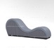 Дизайнерское кресло Тантра 188см (The Tantra Chair), (Экокожа, серое, рельефные боковины серые)12