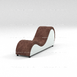 Кресло Тантра Комби (велюр пятнистый коричневый + экокожа)2