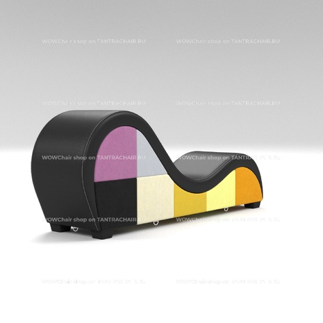 Дизайнерское кресло для секса и отдыха Тантра 188см (The Tantra Chair), (Экокожа, черное, велюр матовый, Кэжуал)
